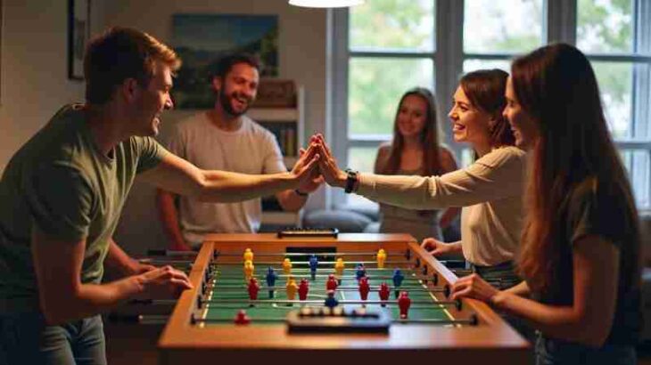 The Power of Foosball Tables in Building Connections, Concept art for illustrative purpose, tags: die von der sozialer beziehungen - Monok